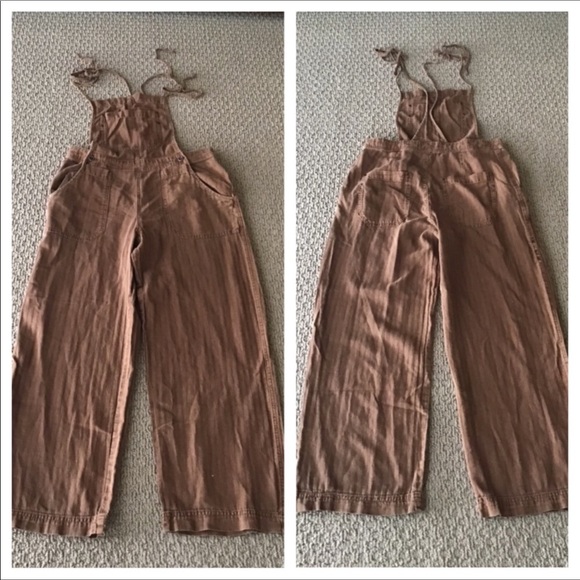 🆕Free People Natural Sights Overalls. NWOT. - Picture 5 of 6